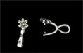 Daisy Pinch Bail 16/5mm : Antique Silver