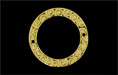 Circle Link w/Swirls 23mm : Antique Gold