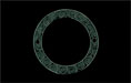 Circle Link w/Swirls 23mm : Gun Metal