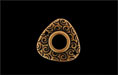 Triangle Link w/swirls 17/17mm : Antique Copper
