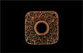 Square Link w/Swirls 23/23mm : Antique Copper