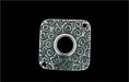 Square Link w/Swirls 23/23mm : Antique Silver