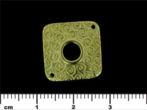 Square Link w/Swirls 23/23mm : Gold