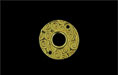 Circle Link w/Swirls 15mm : Gold