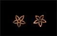 Star Bead Cap 9/3mm : Antique Copper