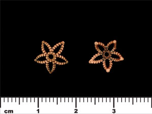 Star Bead Cap 9/3mm : Antique Copper