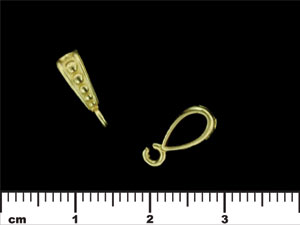 Whimsy Beaded Bail 13mm : Brass