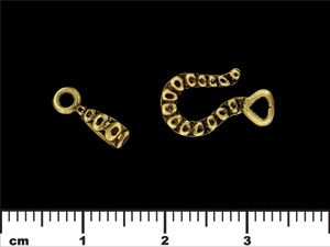 Nautical Hook and Eye Clasps : Antique Brass