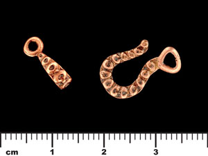 Nautical Hook and Eye Clasps : Antique Copper