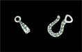 Nautical Hook and Eye Clasps : Antique Silver