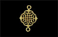 Celtic Knot Link 22/14mm: Antique Brass