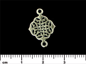 Celtic Knot Link 22/14mm : Antique Silver