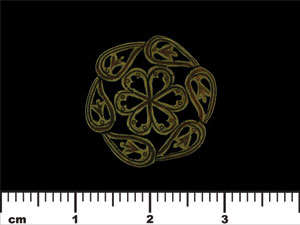 Nouveau Medallion 19mm : Antique Brass