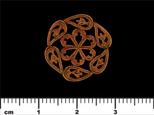 Nouveau Medallion 19mm : Antique Copper