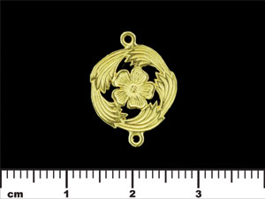 Floral Nouveau Link 20/15mm : Brass