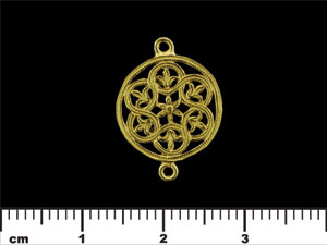 Cornsilk Medallian Link 20/15mm : Brass