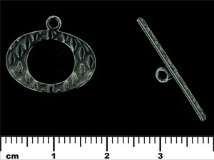 Oval Toggle 17/20mm : Gun Metal