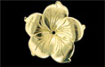 Beadable Hibiscus Pendant : Brass
