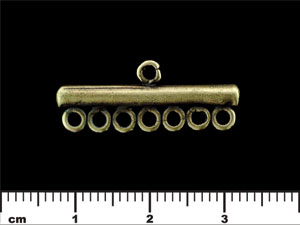 Seven to One Strand Connector 28mm : Antique Brass