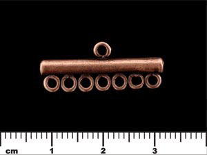 Seven to One Strand Connector 28mm : Antique Copper
