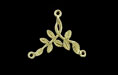 Leafy Branch Connector 26/16mm : Brass