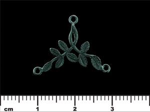 Leafy Branch Connector 26/16mm : Gun Metal