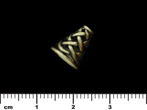 Celtic Bead Cone 12/10mm : Antique Brass