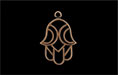 Hamsa Charm 21/14mm : Antique Copper