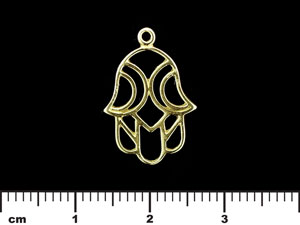 Hamsa Charm 21/14mm : Brass