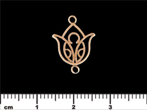 Lotus Bud Link 18/13mm : Antique Copper