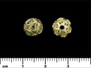 Filigreed Ball 9mm : Brass