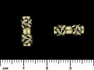 Double Vine Tube 14/5mm : Antique Brass