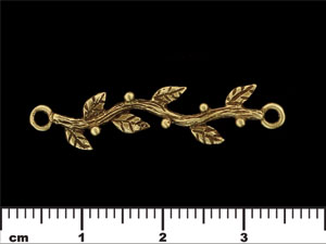 Twig Connector 35/9mm : Antique Brass