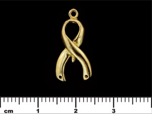 Awareness Ribbon 21/9mm : Brass