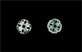 Sand Dollar Bead Cap 8/2mm : Antique Silver
