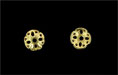 Sand Dollar Bead Cap 8/2mm : Gold