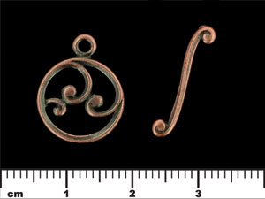 Swirl Toggle Set : Antique Copper