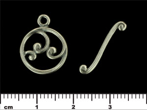 Swirl Toggle Set : Antique Silver