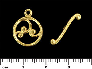 Swirl Toggle Set : Gold