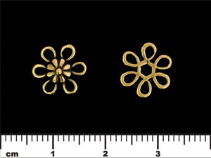 Flower Connector 10mm : Antique Brass