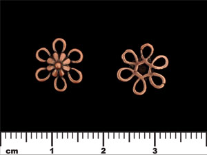 Flower Connector 10mm : Antique Copper
