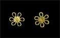 Flower Connector 10mm : Gold