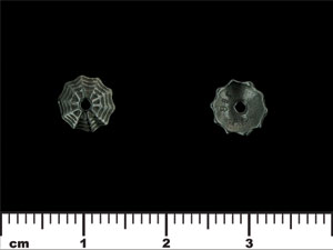 Web Bead Cap 8mm : Gun Metal