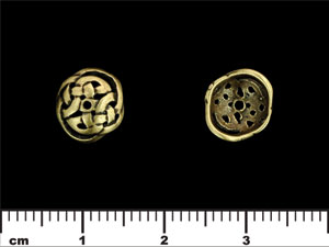 Knotwork Bead Cap 10mm : Antique Brass