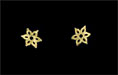 Star Flower Cap 8mm : Gold