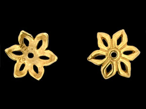 Star Flower Cap 12mm : Gold