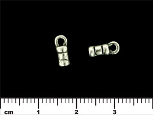 Crimp Tube with loop 9/4mm : Antique Silver