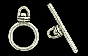 Round Revolving Toggle Set : Antique Silver