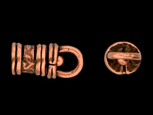Fancy Revolving Bead Cap 13/7mm : Antique Copper