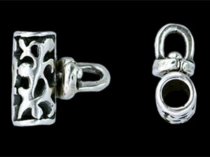 Revolving Bail Tube 12/12mm : Antique Silver